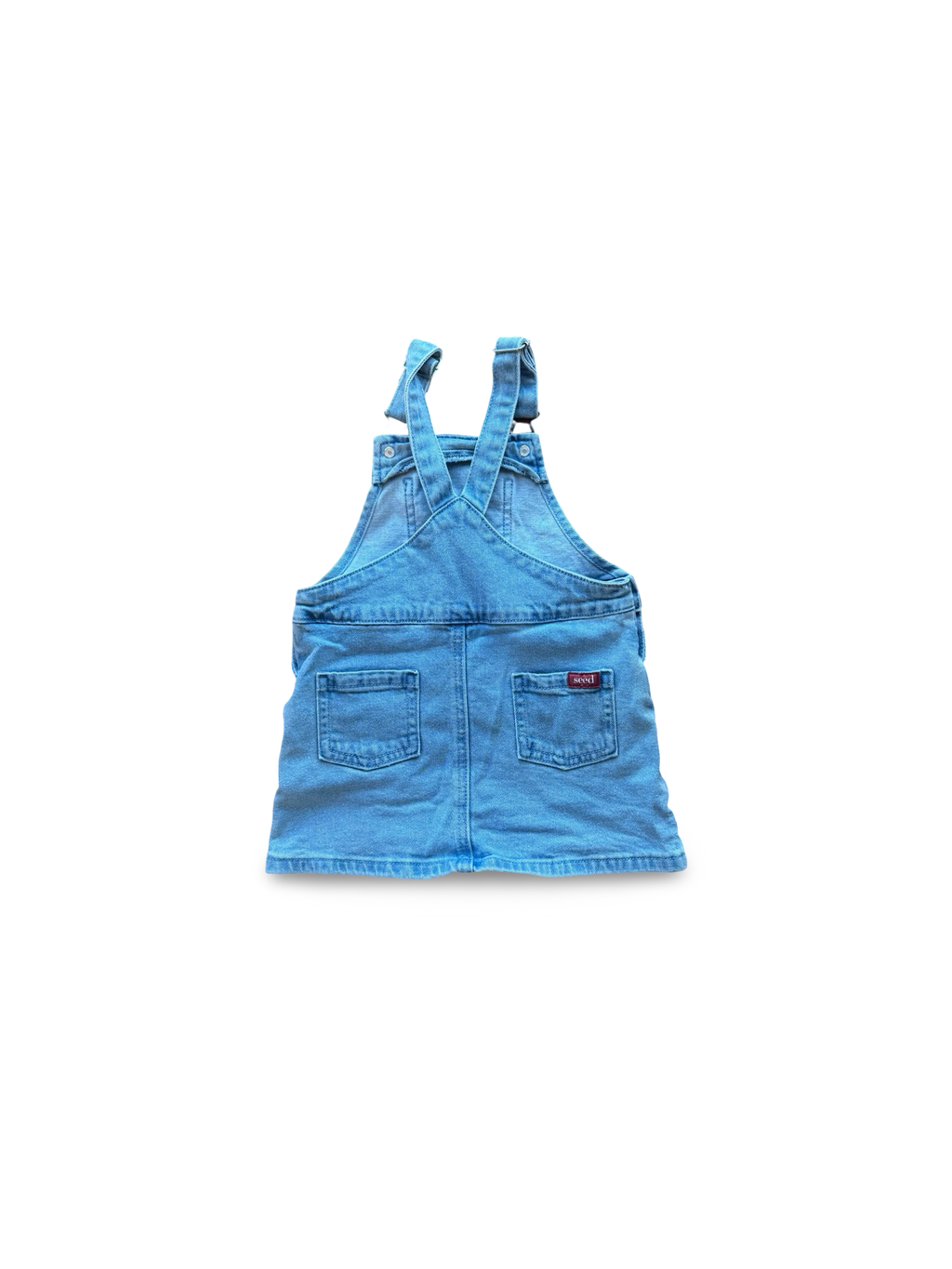 Seed Denim Overalls Dress
